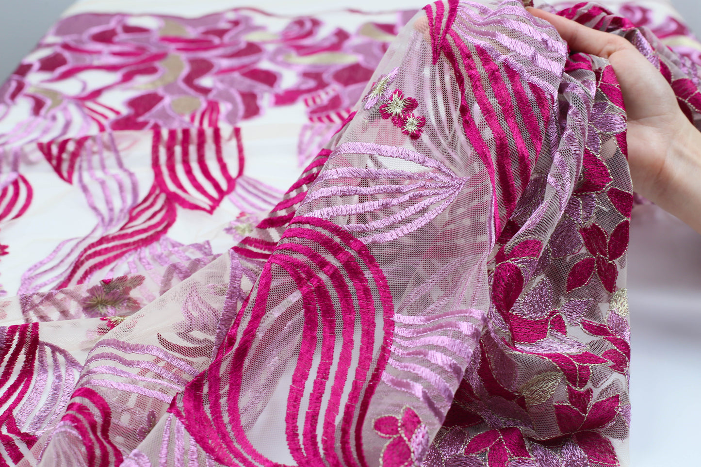 Lunorah [Dreaming] Saree Embroidery Fabric